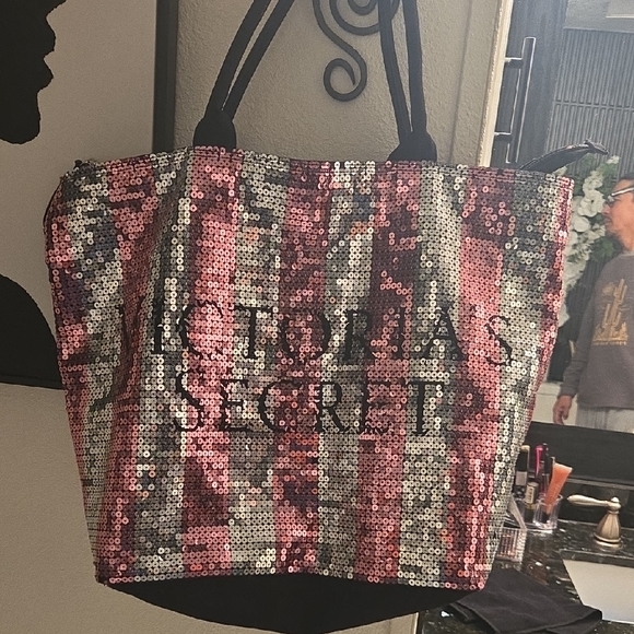 Victoria's Secret Multicolor Sequin Tote - Picture 1 of 7